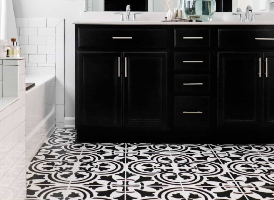 The 10 Best Painted Tile Floor DIYs We've Ever Seen